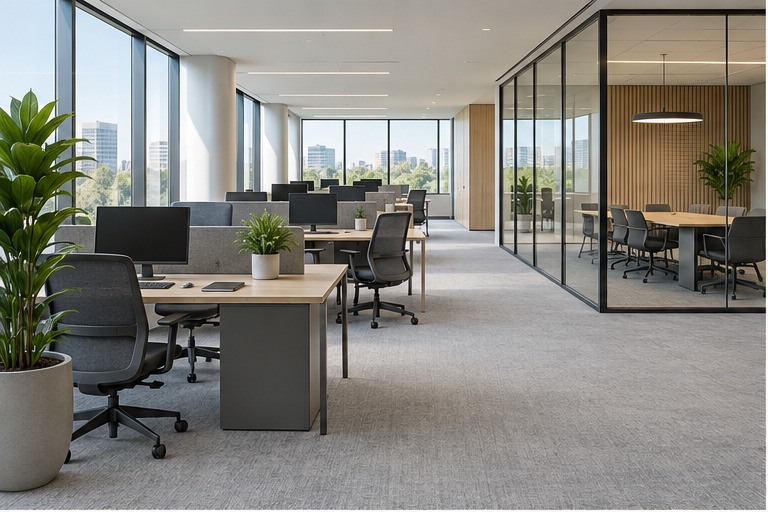 Illustrative open-plan office